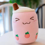 Peluche Kawaii Bubble Tea Rose