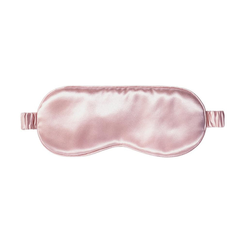 Masque pour les yeux de sommeil en soie pure rose