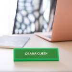 Plaque de bureau - Drama queen