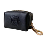 Porte-sac à crottes pour chien noir