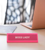 Plaque de bureau Boss Lady